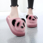 Women's Winter Home Slippers Cartoon Lucky Panda Shoes Non-slip Soft Winter Warm House Slippers Indoor Bedroom Lover Floor Shoes