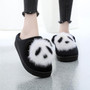 Women's Winter Home Slippers Cartoon Lucky Panda Shoes Non-slip Soft Winter Warm House Slippers Indoor Bedroom Lover Floor Shoes