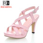 RizaBina Size 32-43 Women's High Heel Sandals Gladiator Shoes Women Lady Sexy Platform Sandals Heels Summer Shoes Sandals