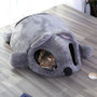 Warm Soft Gray Mouse Cat Bed