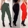 Womens Cargo Trousers Casual Pants Military Army Combat Solid Pants Pocket Pants