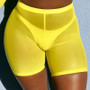 Bikinx Summer beach wear Mesh pants transparent bikini women bottoms Sexy swimsuit female Yellow swimwear Bathing suit 2018 new