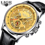 LIGE Mens Watches Waterproof Top Brand Luxury Quartz Watch Men Sport Watch Fashion Casual Military Clock Male Relogio Masculino