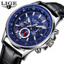 LIGE Mens Watches Waterproof Top Brand Luxury Quartz Watch Men Sport Watch Fashion Casual Military Clock Male Relogio Masculino