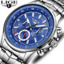 LIGE Mens Watches Waterproof Top Brand Luxury Quartz Watch Men Sport Watch Fashion Casual Military Clock Male Relogio Masculino