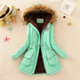 ZHENBAILI Winter Jacket Women ParkaS Warm Jackets Fur Collar Long Coats Parka Hoodies Office Lady Cotton Plus Size Hot