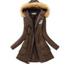 ZHENBAILI Winter Jacket Women ParkaS Warm Jackets Fur Collar Long Coats Parka Hoodies Office Lady Cotton Plus Size Hot