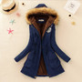 ZHENBAILI Winter Jacket Women ParkaS Warm Jackets Fur Collar Long Coats Parka Hoodies Office Lady Cotton Plus Size Hot