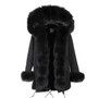 maomaokong Gray Natural Real Fox Fur Jacket Coats Women Fashion Real Fur Coat Long Parkas Winter Black Parka