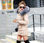 womens winter jackets and coats 2018 Parkas for women 4 Colors Wadded Jackets warm Outwear With a Hood Large Faux Fur Collar