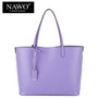 NAWO Red Casual Women Tote Bags Large Capacity Leather Handbags New Fashion Famous Designer Brand Ladies shoulder Shopping Bags