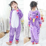 Flannel Children Pajamas Set Winter Hooded Animal Unicorn Kids Pajamas For Boys Girls Sleepwear Onesies 4 5 6 8 10 12 Years Old