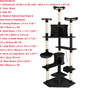 Luxury Cat Tower 36-80 Inches