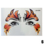 Fake Temporary Tattoos Waterproof Sticker Face Mask Tattoo for Women