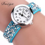 Duoya Brand Watches Women Fashion Crystal Rhinestone Bracelet Watch