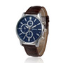 Design Leather Band Analog Alloy Quartz Wrist Watch