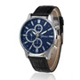 Design Leather Band Analog Alloy Quartz Wrist Watch