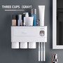 Automatic Toothpaste Dispenser Dust-proof Toothbrush Holder Wall Mount Stand Bathroom Accessories Set Toothpaste Squeezers 2020