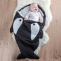 Baby Soft Sleeping Shark Strollers Bed Blanket Swaddle