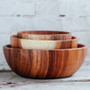 Handmade Acacia Wood Bowls