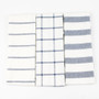 Striped and Checked Table Napkins (Set of 4)