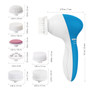 PIXNOR 7 in 1 Electric Facial Cleaning Brush Skin Care Beauty Device Spa Brush Skin Massage Tool