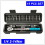 Bicycle Torque Wrench 1/4" DR 1-25Nm Screw Bolts Tightness Tool Cycling Repair Service Kit Industrial Bike Screwdriver Value Set
