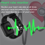 Smart Watch Men Women Blood Pressure Monitor Waterproof Fitness Tracker Bracelet