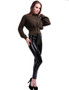 CHRLEISURE S-5XL Women Plus Size Winter Leather Pants Warm Velvet Pant High Waist Trousers Women Thick Stretch Pantalon Femme