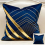 Golden Strip Velvet Luxury Cushion Cover Collection