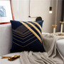 Golden Strip Velvet Luxury Cushion Cover Collection