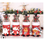 Santa Claus Wine Bottle Cover Merry Christmas Decorations for Home