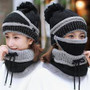 Beanie Hat with Scarf and Mask