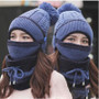 Beanie Hat with Scarf and Mask