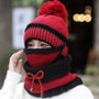 Beanie Hat with Scarf and Mask