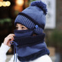 Beanie Hat with Scarf and Mask