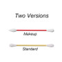 2Pcs Reusable Cotton Swab Ear Cleaning Cosmetic Silicone Buds