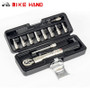 BIKE HAND Bicycle Bike Torque Wrench Allen Key Tool Socket Spanner Set Kit Cycling Repair Tool Kits 1/4'' Torque Fix Set 2-24 NM
