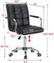 Swivel Leather Home Office Chair