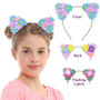 Cat Flower Headbands with Flashing Lights