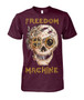 Freedom Machine Skull Short Sleeve T-Shirt For Men, 68Sk