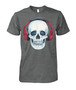 Funny Music Skull Short Sleeve T-Shirt For Men, 53SK