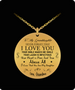 To My Granddaughter  Necklace From Grandma, Never Forget That I Love You - Your Smile Makes Me Smile . . .