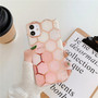 FLYKYLIN Phone Case For iPhone 11 Pro Max X XR XS Max 7 8 Plus SE 2 2020 Luxury Electroplated Geometric Marble Soft IMD Cover