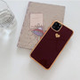 Electroplated love heart Phone Case For iPhone 11 11Pro Max XR XS X XS Max 7 8 6 6S Plus Shockproof Protective Back Cover capa