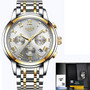 Lige Men's Sport Luxury Chronograph Watch