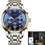 Lige Men's Sport Luxury Chronograph Watch