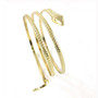 Gold Serpent Bangle Bracelet