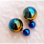 Double-Sided Earrings in Chrome Colors