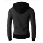 Hoodie with zipper and wide collar